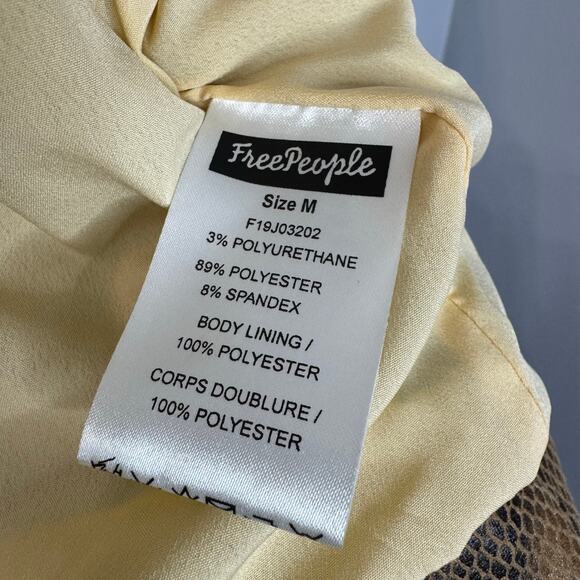 Free People We the Free Fenix Snake Skin Vegan Leather Moto Jacket Distress M - Picture 11 of 13